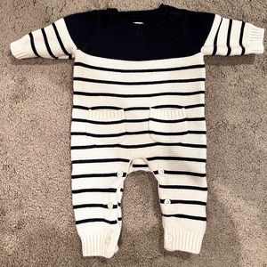 EUC GAP baby Brannan stripe sweater one-piece